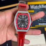 Franck Muller Vanguard V45 Diamond Studded Red Black