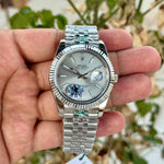 Rolex Date Just 41 Semi ETA Silver Dial Jubilee Bracelet
