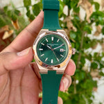 Vacheron Constantin Overseas Green Rose Gold Silicon Strap