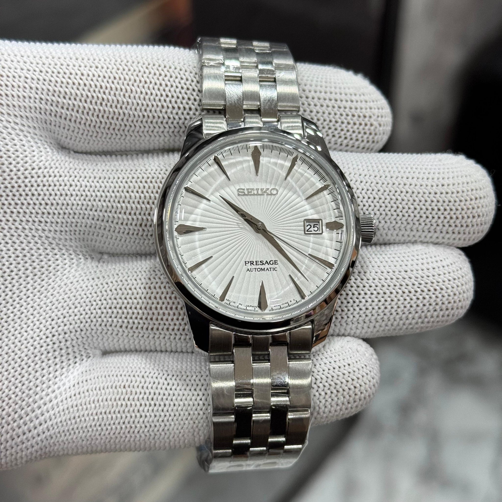 Seiko Presage Silver White