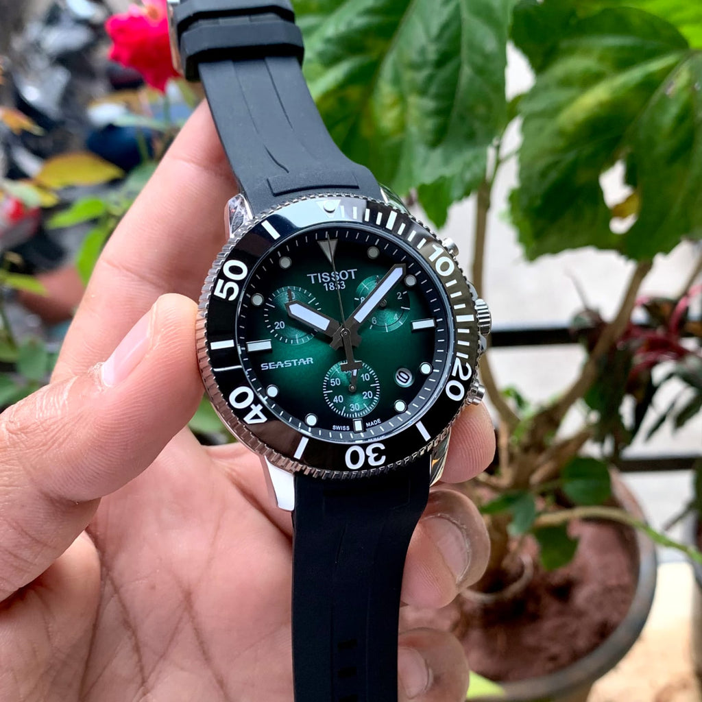 Tissot Seastar 1000 Chronograph Green Dial Quartz