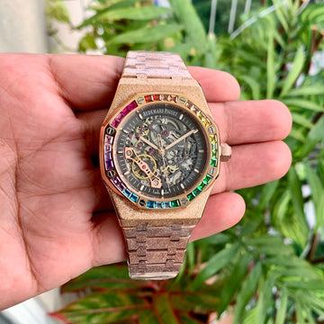 Audemars Piguet Royal Oak Frosted Gold Double Balance Wheel Openworked