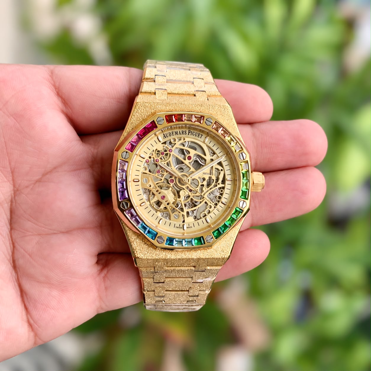 Audemars Piguet Royal Oak Frosted Gold Double Balance Wheel Openworked
