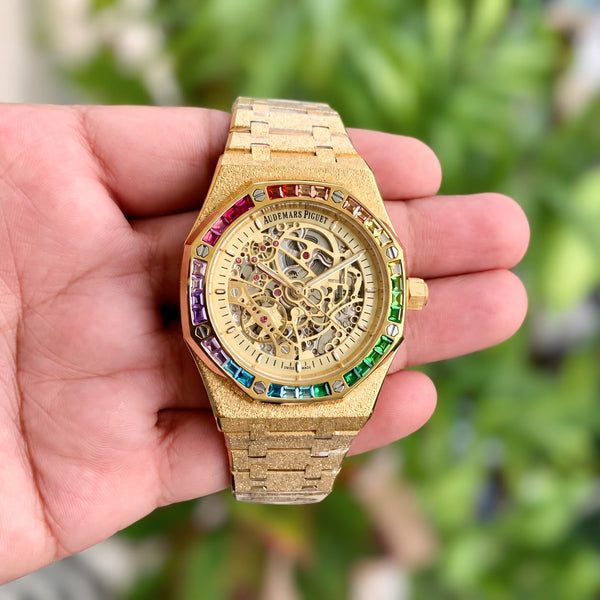 Audemars Piguet Royal Oak Frosted Gold Double Balance Wheel Openworked