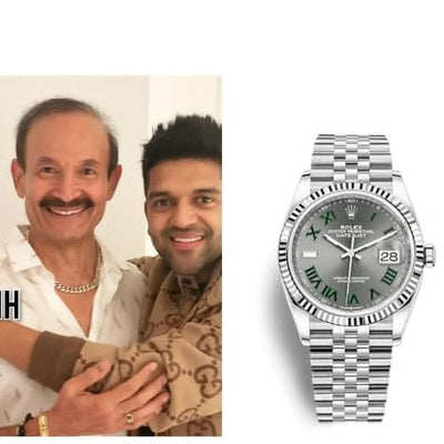 Rolex DateJust Silver Fluted Bezel Roman Figure