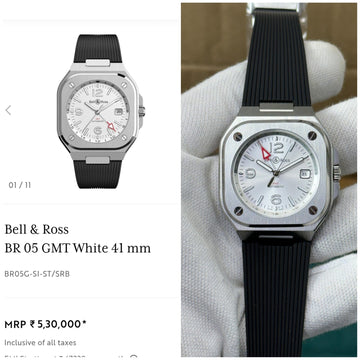 Bell & Ross BR-05 GMT Automatic White