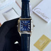 Cartier Santos Dumont Bronze Dial Leather Strap Watch