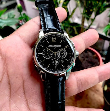 Audemars Piguet Chronograph Open Heart Black-Silver SEmi ETA