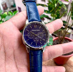 Audemars Piguet Chronograph Open Heart Blue-Silver SEmi ETA