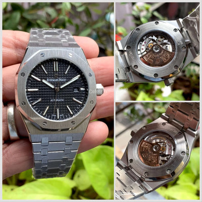 Audemars Piguet Royal Oak Black Dial Semi Eta