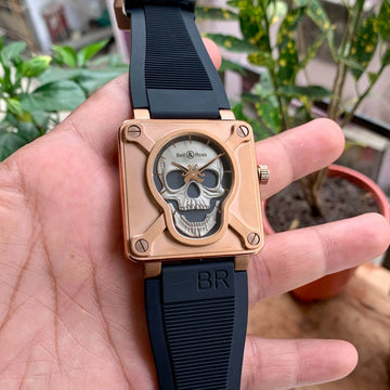Bell & Ross BR-01 “Laughing SKULL” RG Edition