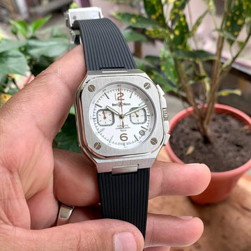 Bell & Ross BR-05 Chronograph Black-White Dial Quartz