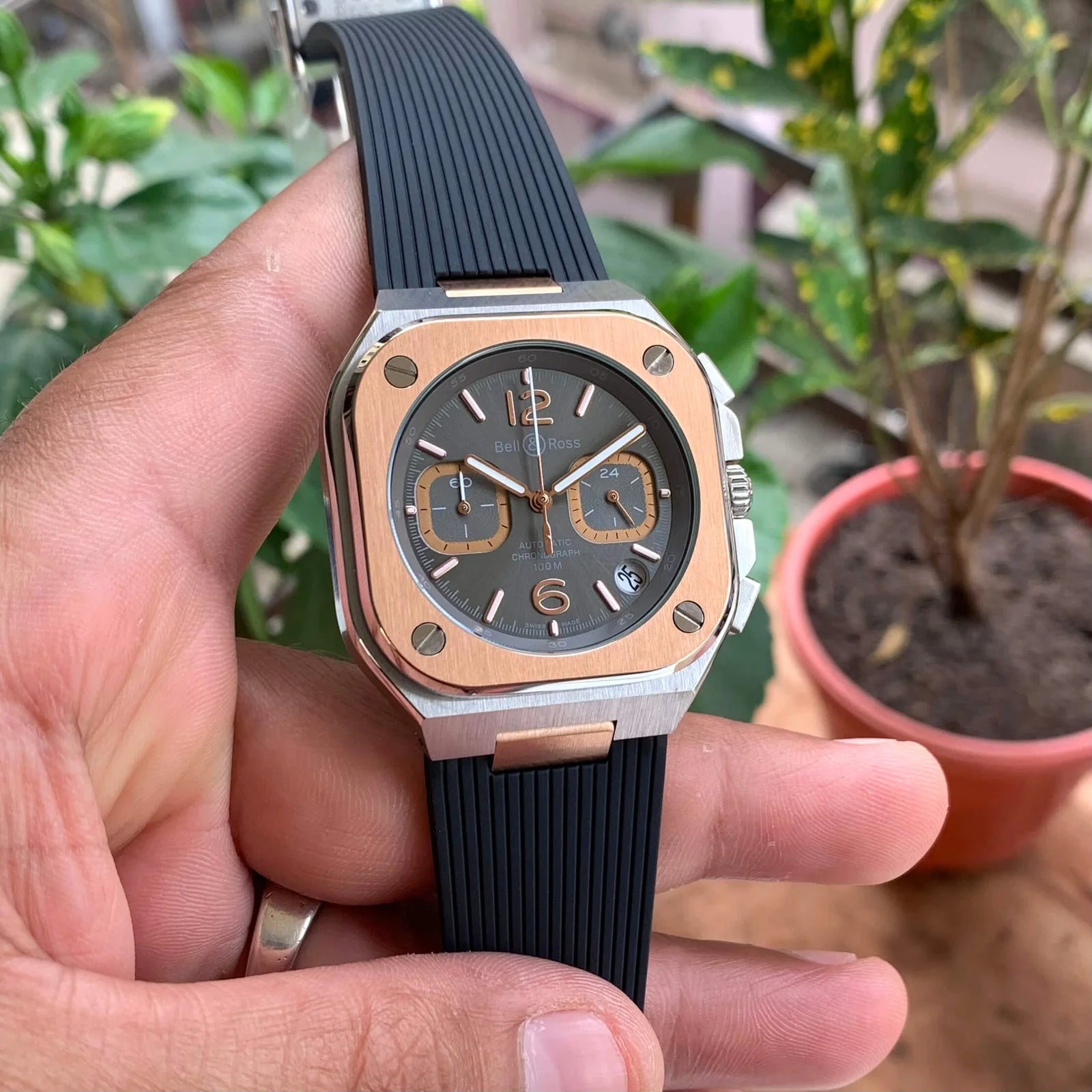 Bell & Ross BR-05C Chronograph RG Bezel Quartz
