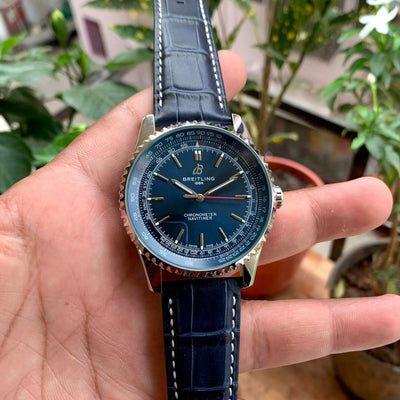 Breitling Chronometer Navitimer Automatic Blue Strap