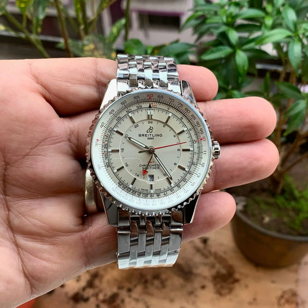 Breitling Navitimer GMT Automatic Silver