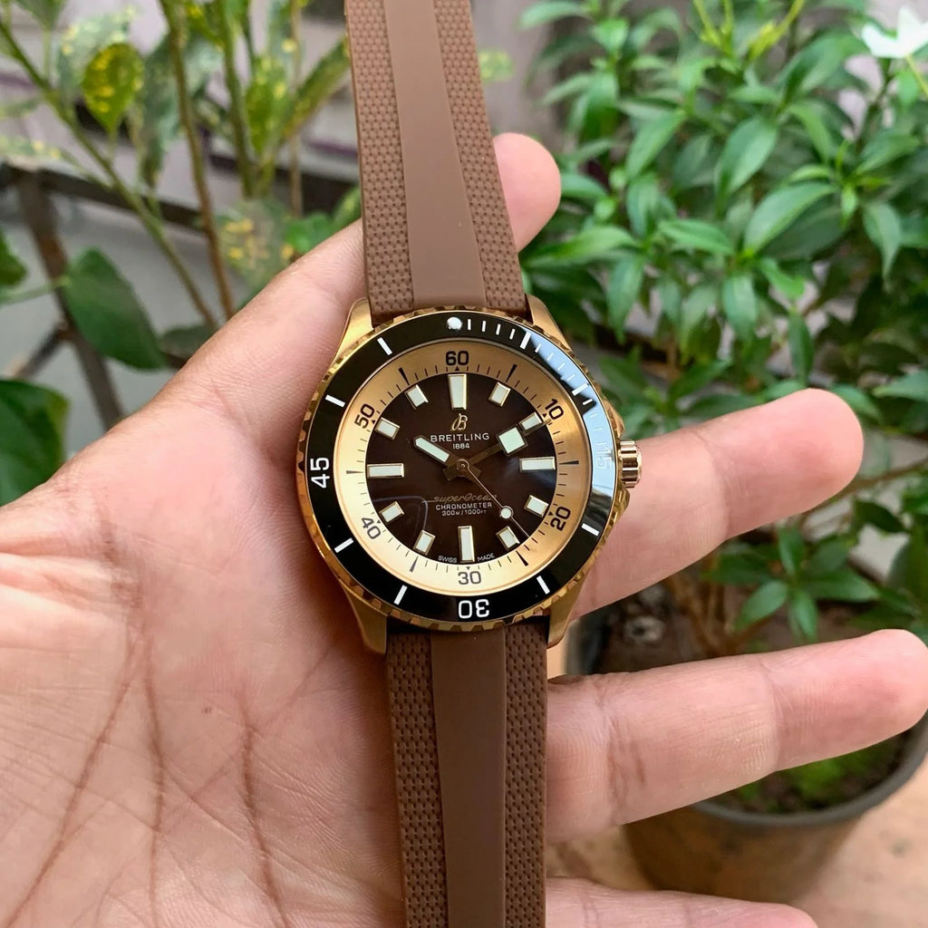Breitling SUPEROCEAN 42 Brown Strap Auto