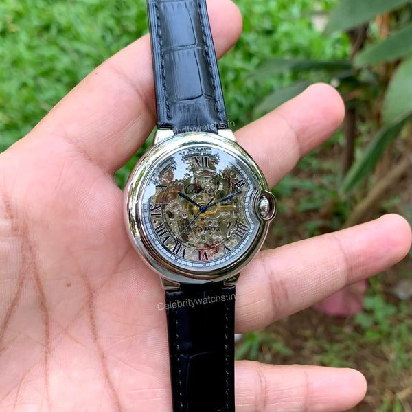 Cartier Ballon Skeleton Black-Silver Automatic