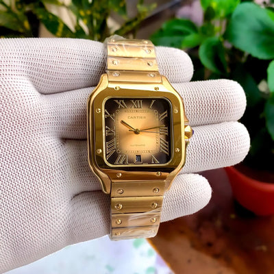 Cartier Santos D Cartier Yellow Gold Sunray