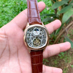 Cartier Skeleton Drive Automatic Brown-RG Bezel