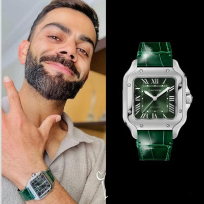 Cartier Santos De Cartier Automatic Green-Silver