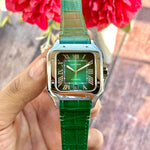 Cartier Santos De Cartier Automatic Green-Silver