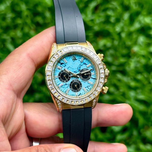 Rolex Daytona Turquoise Blue Diamond Automatic