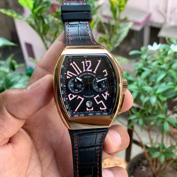 Franck Muller Yachting Chrono Black-RG Quartz