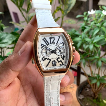 Franck Muller Yachting Chronograph White Quartz