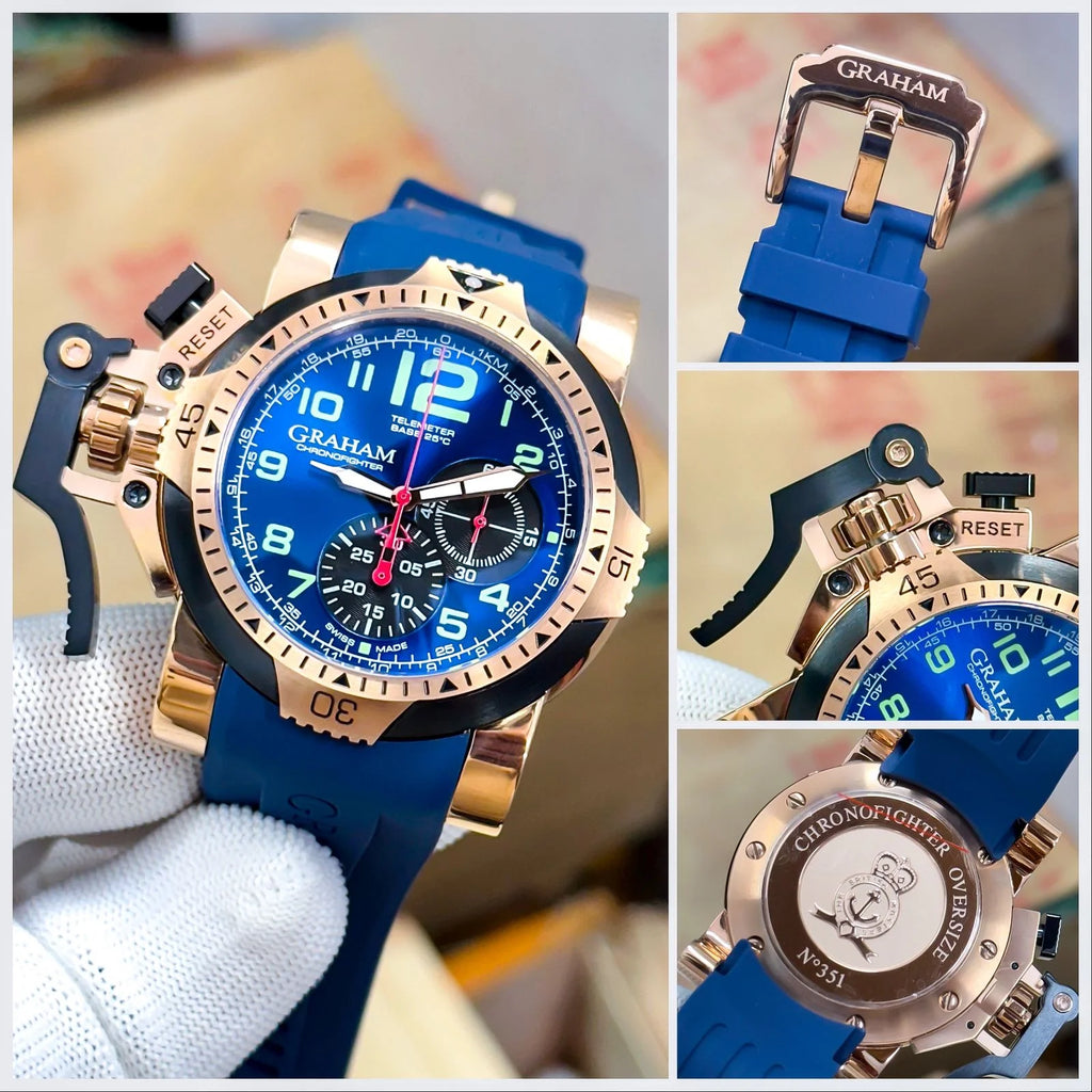 Graham Chronofighter Oversize Blue Edition Quartz
