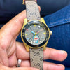 Gucci Dive Doreman Brown Gold YA136335