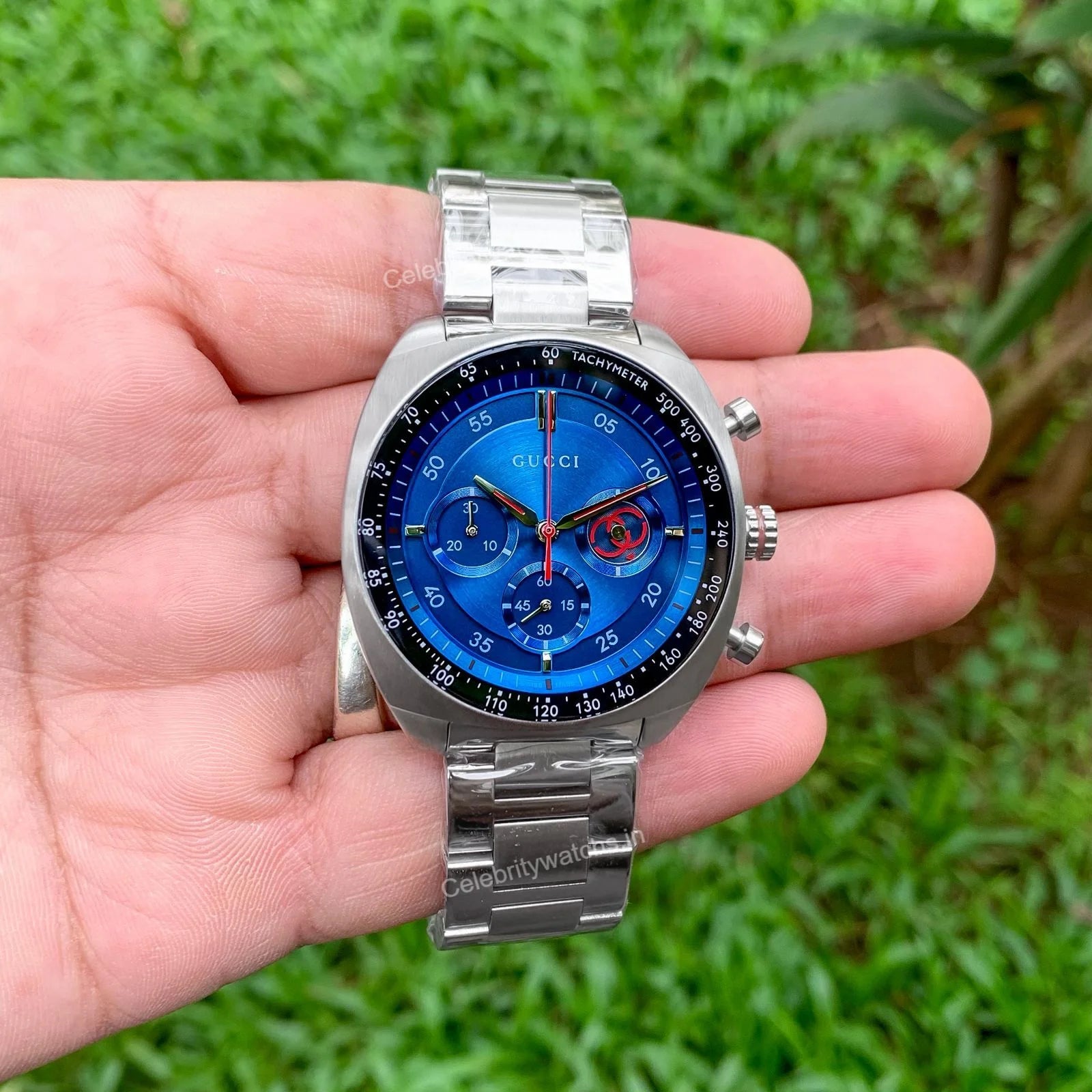 Gucci Interlocking 41MM Blue Quartz