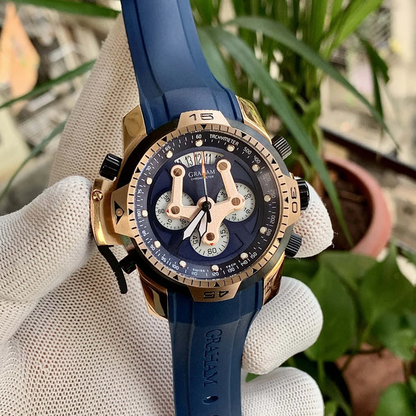 Graham Chronometer Plain Rose-Gold Quartz