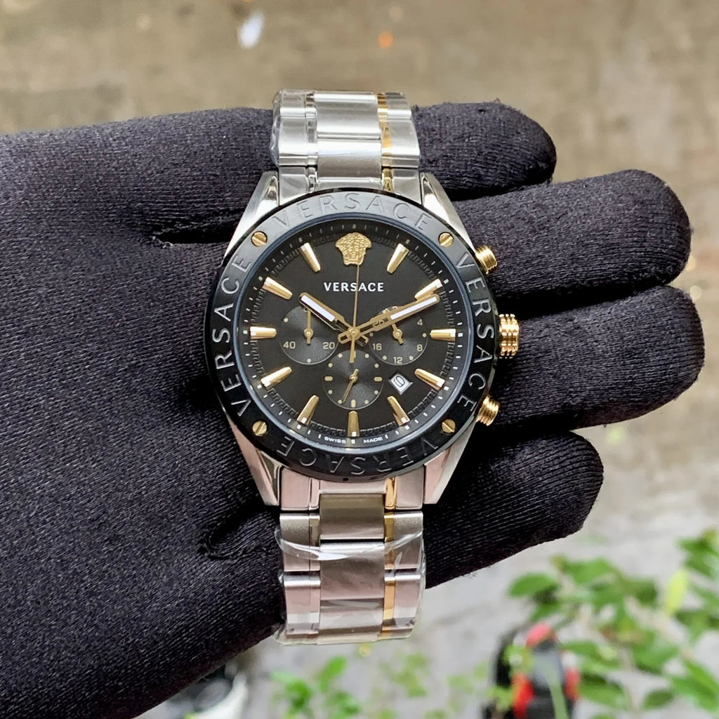Versace V Chronograph VEHB Silver