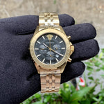 Versace Chronograph Signature Black Dial