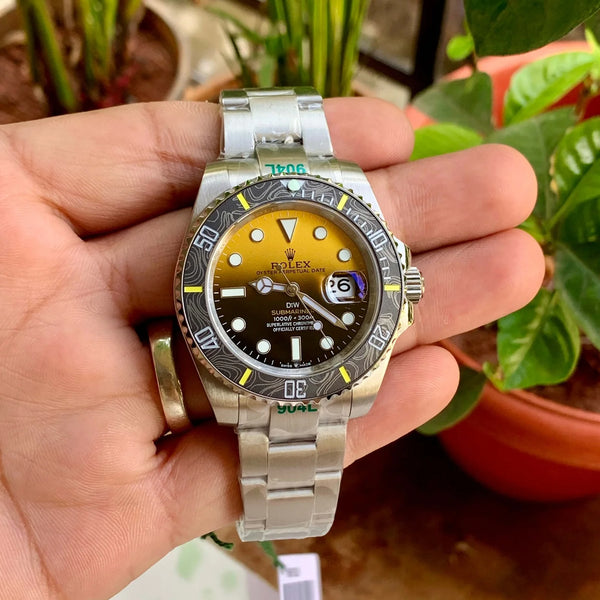 Rolex Submariner Yellow Dial DiW Semi Swiss
