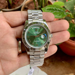 Rolex Day-Date Green Dial Semi Swiss