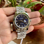 Rolex DateJust Blue Dial Diamond Figure Semi ETA