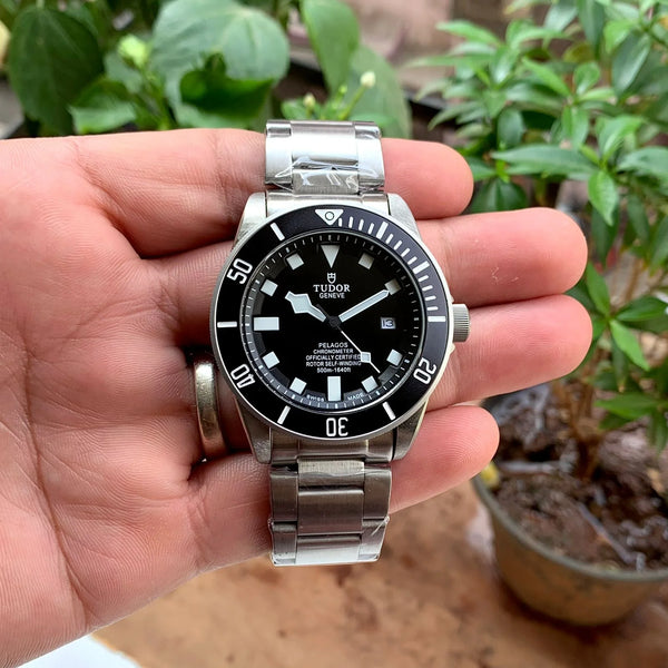 Tudor Bay Silver Black Automatic