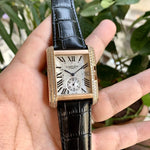 Cartier TANK MC Black Automatic Diamond