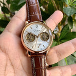 Glashutte Senator Dual Tourbillion Brown