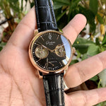 Glashutte Senator Dual Tourbillion Black