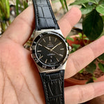 Omega Constellation Co-Axial Silver Bezel Black