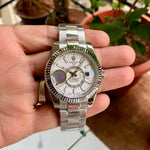 Rolex Sky-Dweller Silver White Dial