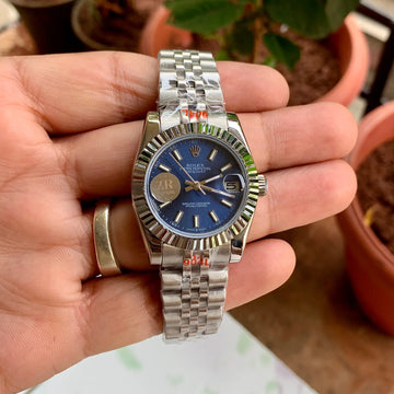 Rolex DateJust Blue Jubilee Fluted Bezel 31MM Ladies