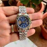 Rolex DateJust Blue Jubilee Fluted Bezel 31MM Ladies