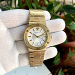 Versace Greca Logo Gold Chain WhiTe Dial