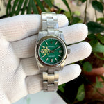Rolex Oyster Perpetual Green Dial Ladies