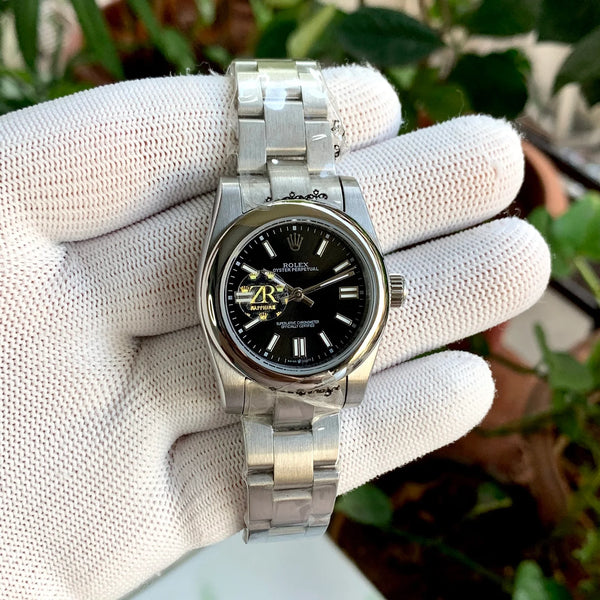 Rolex Oyster Perpetual Black Dial Ladies