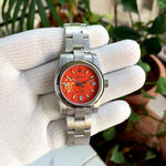 Rolex Oyster Perpetual Red Dial Ladies