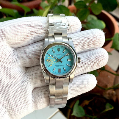 Rolex Oyster Perpetual Tiffany Blue Dial Ladies
